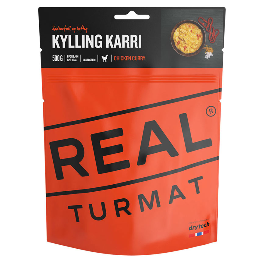 jídlo REAL TURMAT - Kuřecí maso na kari s rýží